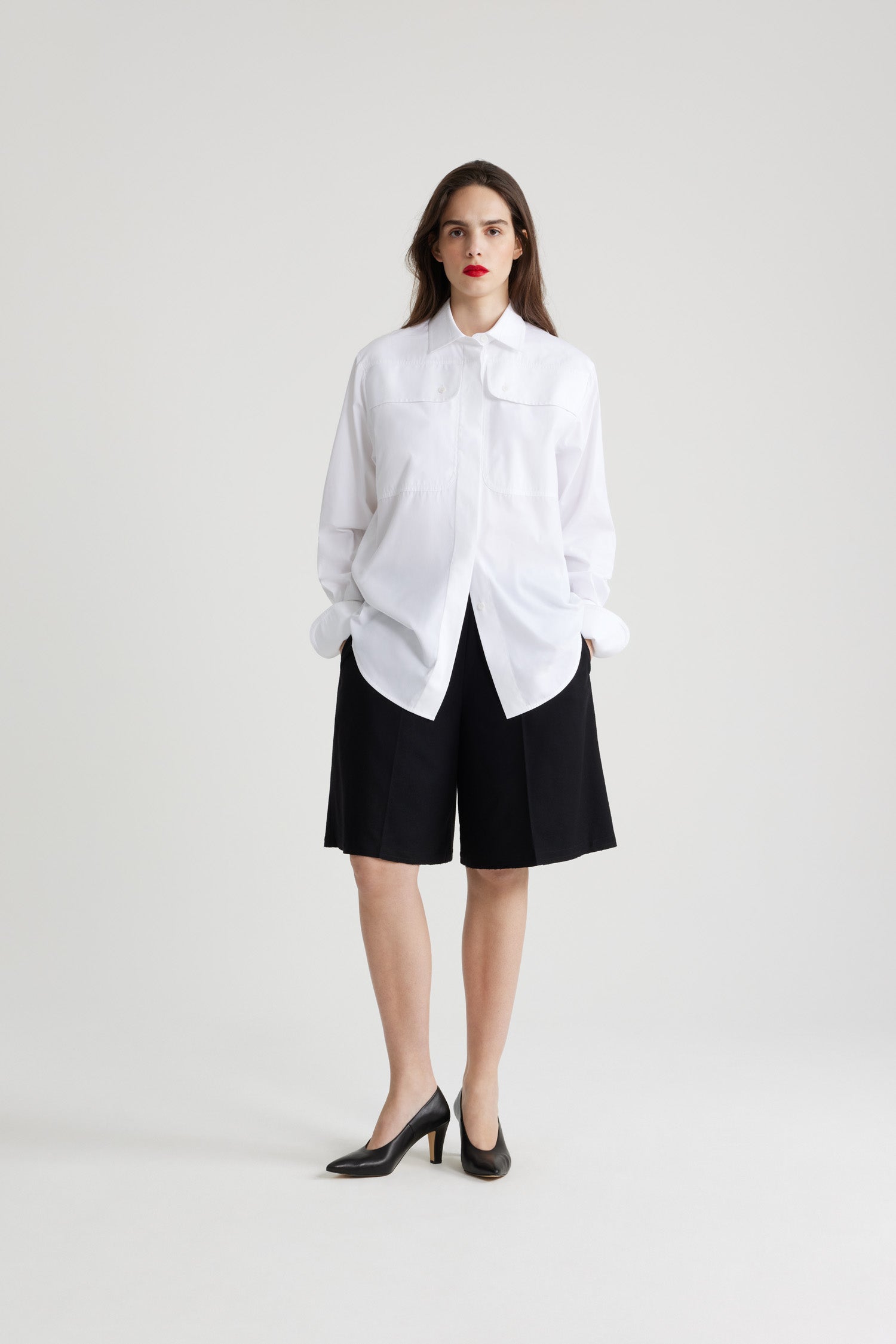 White / Chemise safari en coton bio