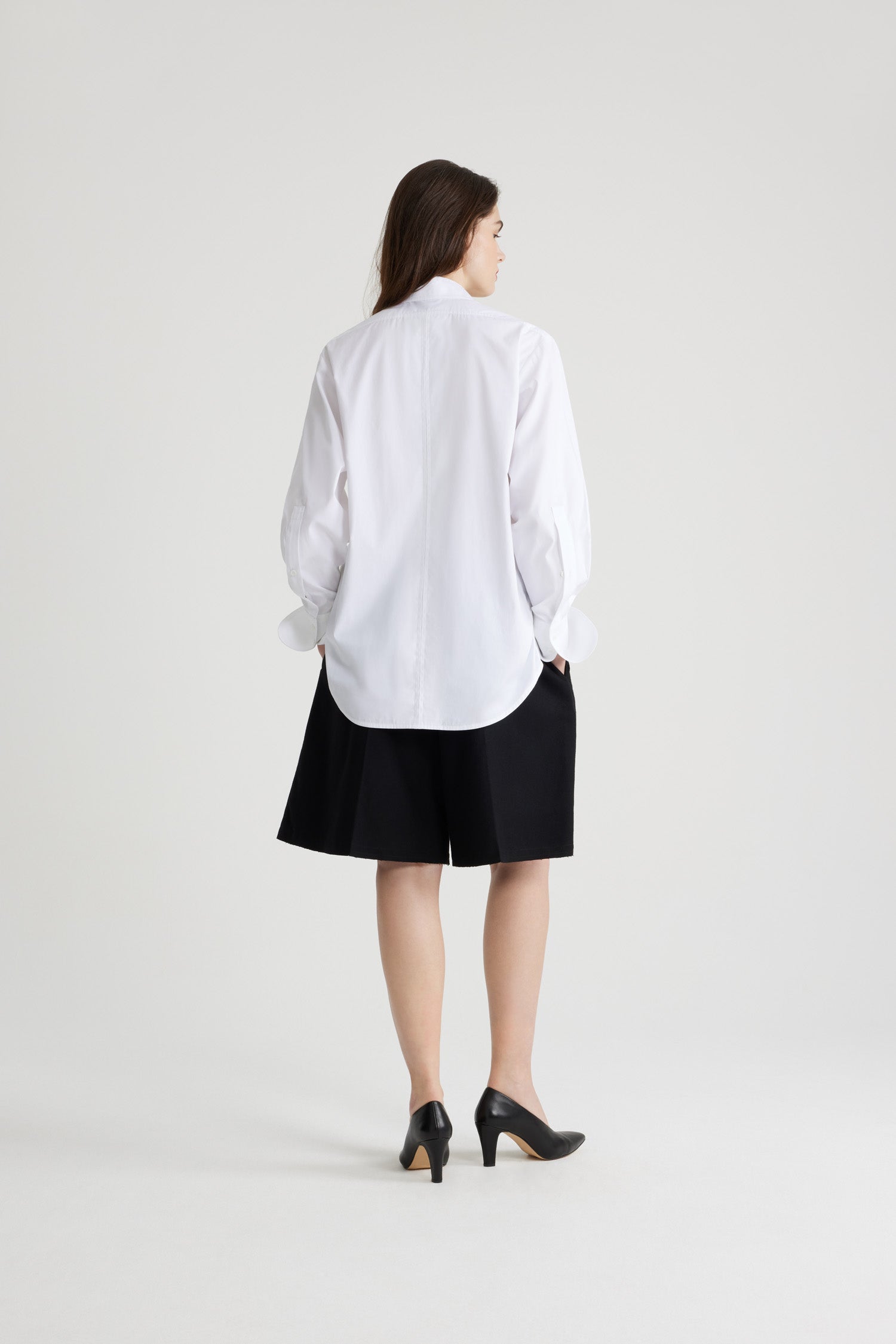 Chemise safari en coton - Blanc