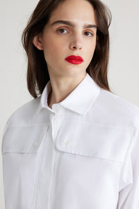 White / Chemise safari en coton bio