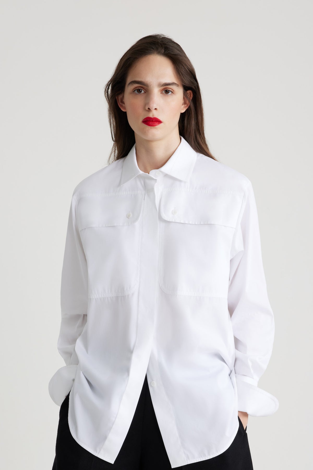 White / Chemise safari en coton bio