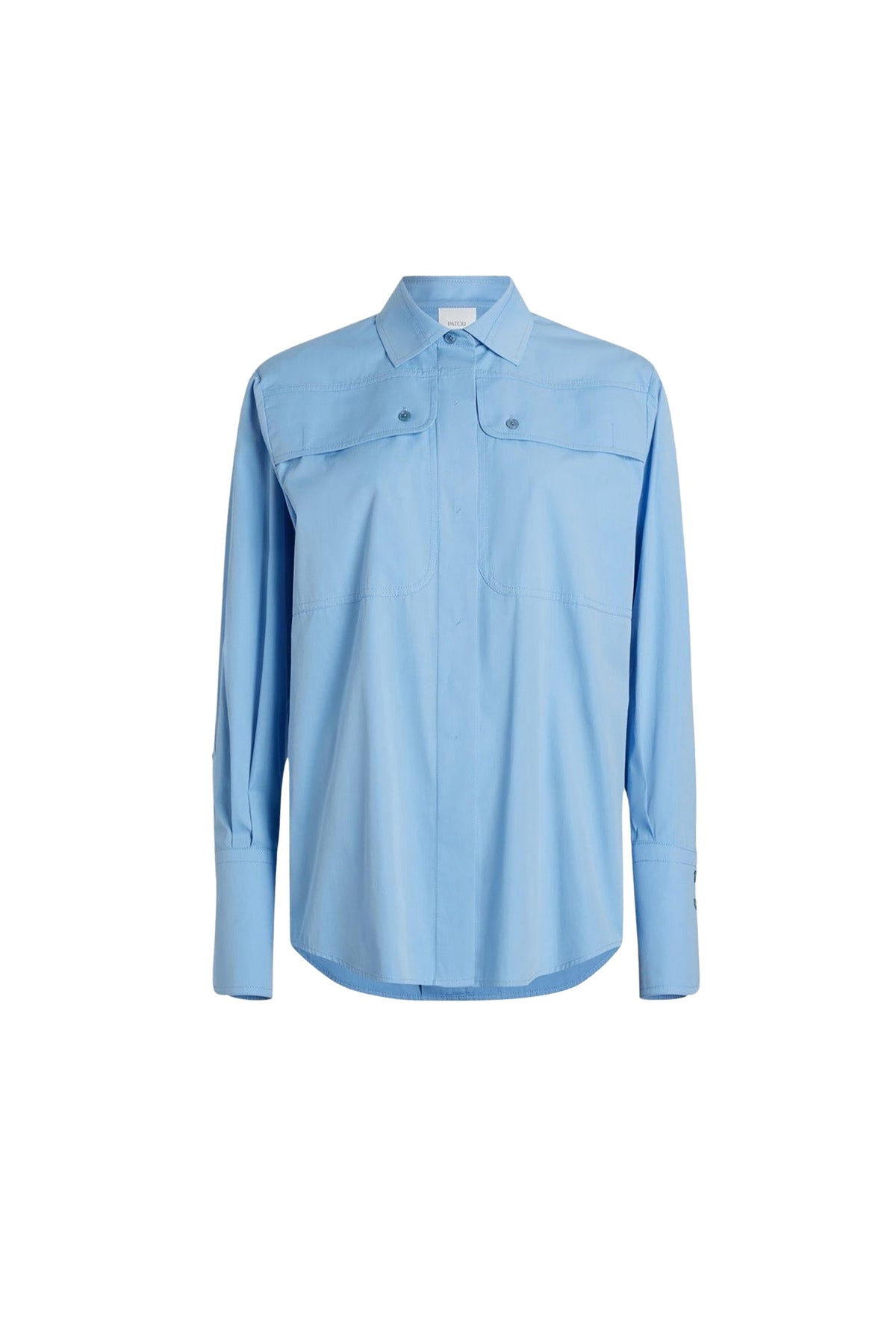 Airy Blue / Chemise safari en coton bio