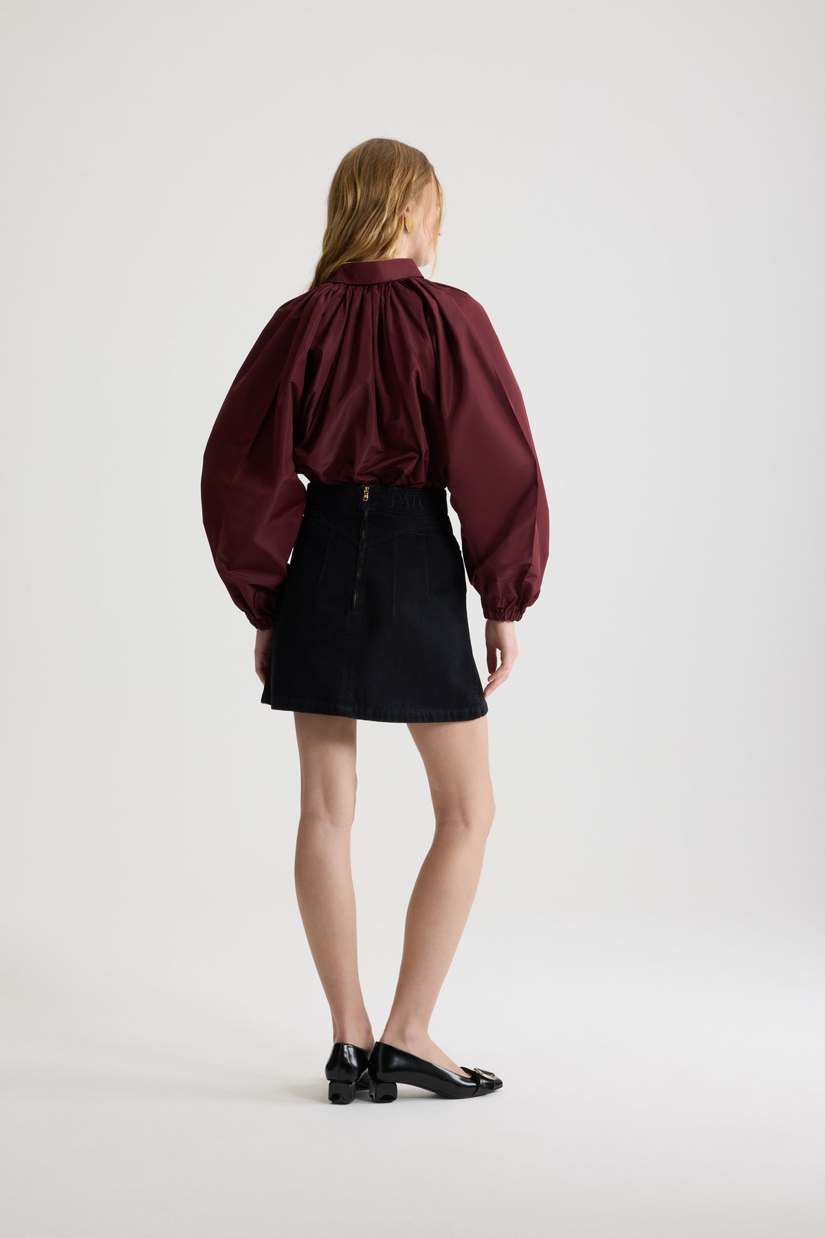Vignola / Blouse bouffante en faille recyclée