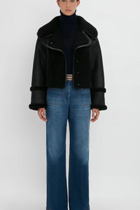 Shearling Jacket - Black/Black