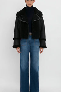 Shearling Jacket - Black/Black