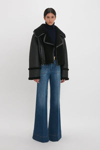 Shearling Jacket - Black/Black