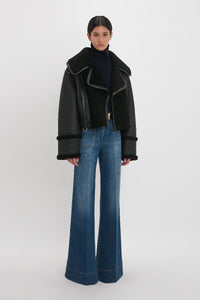 Shearling Jacket - Black/Black