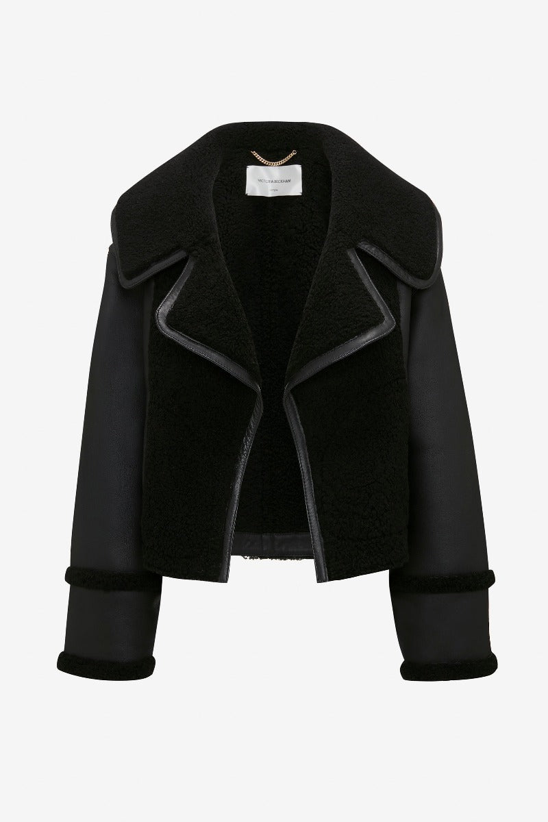 Shearling Jacket - Black/Black
