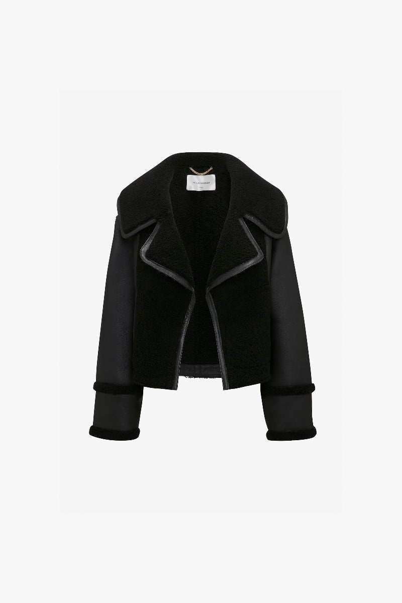 Shearling Jacket - Black/Black