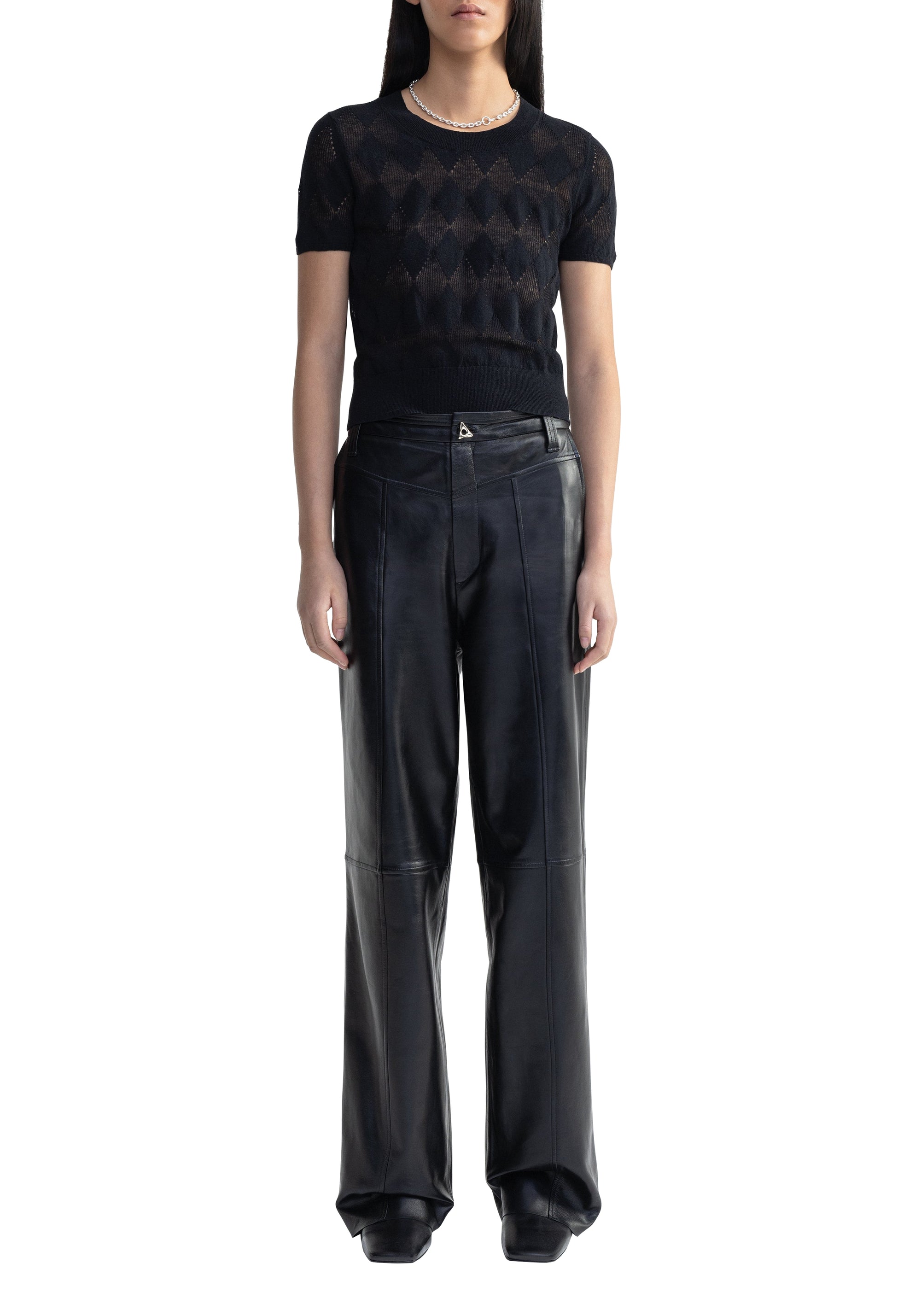 Pantalon Blade en cuir - Black