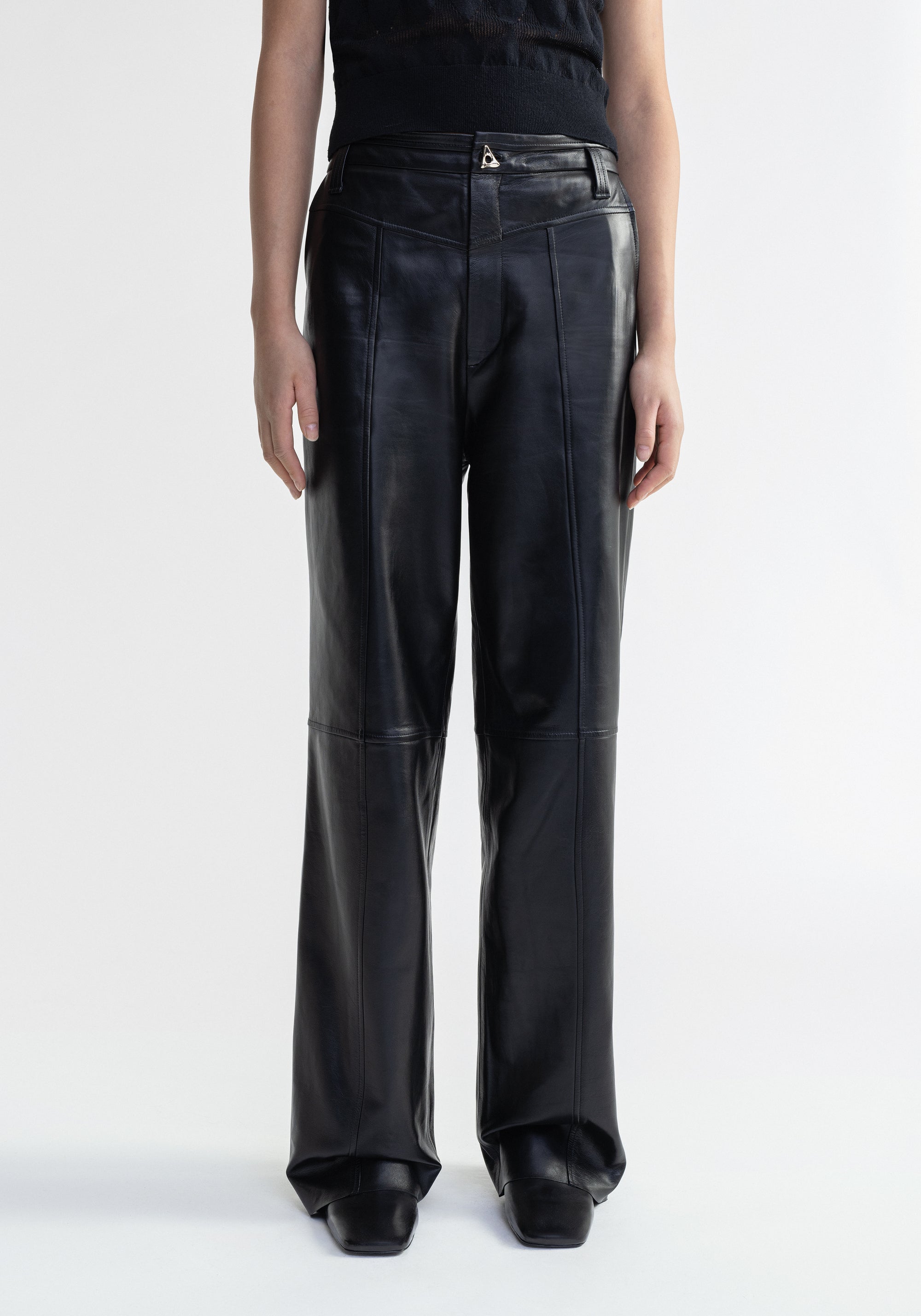 Pantalon Blade en cuir - Black