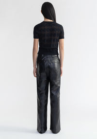 Pantalon Blade en cuir - Black