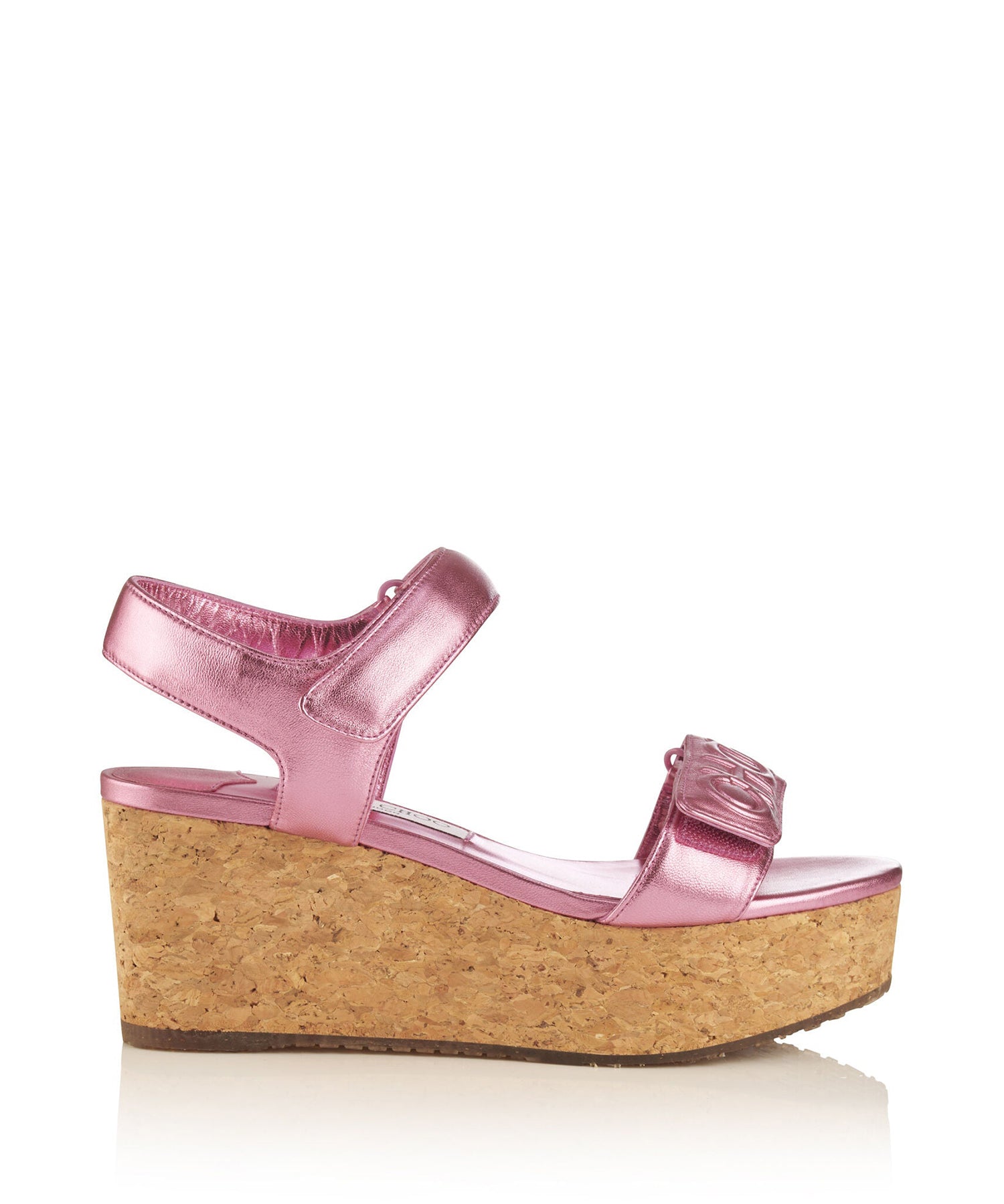 Sandales compensées Blair 80 en cuir - Peony