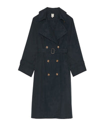 1qty RELIQUAT 150€ 100%  / Trench-coat Blake ceinturé - Blue Navy