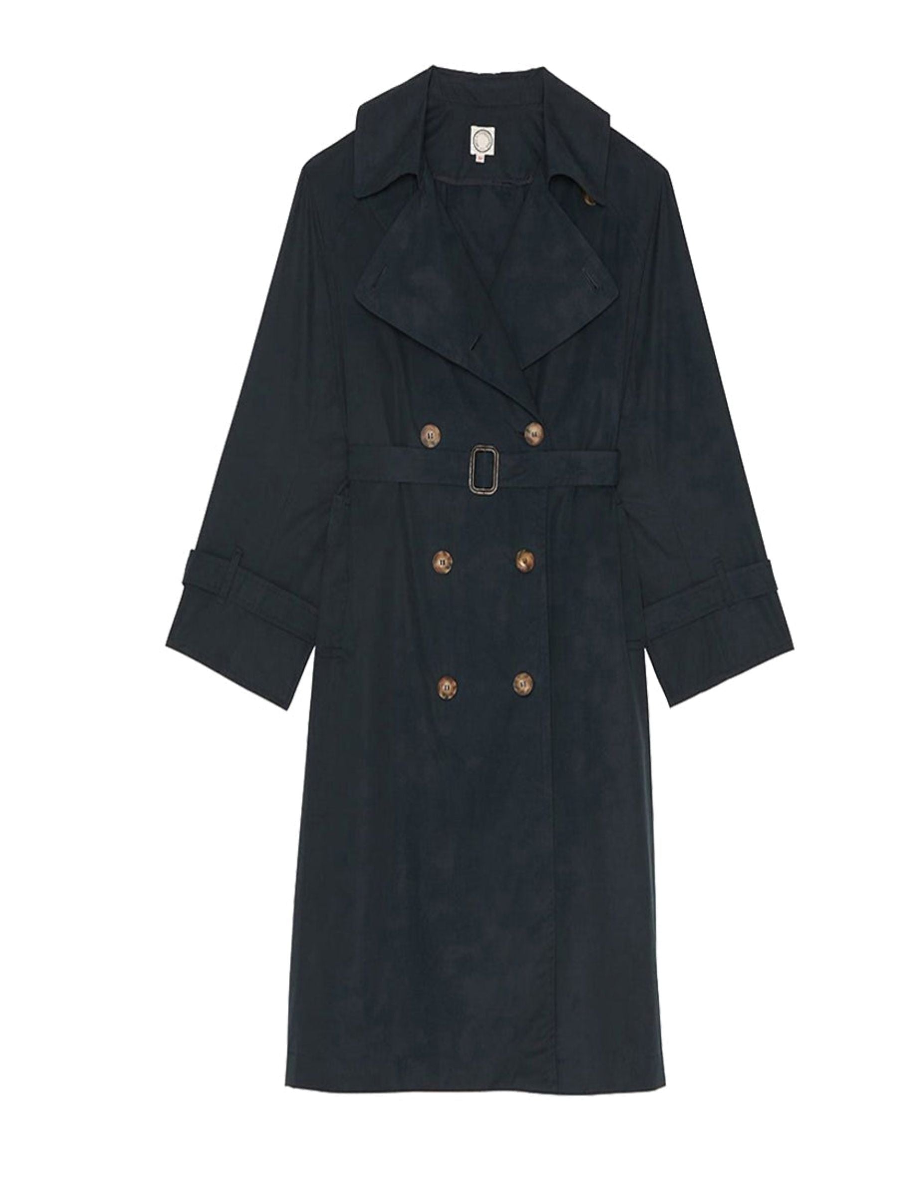 1qty RELIQUAT 150€ 100%  / Trench-coat Blake ceinturé - Blue Navy