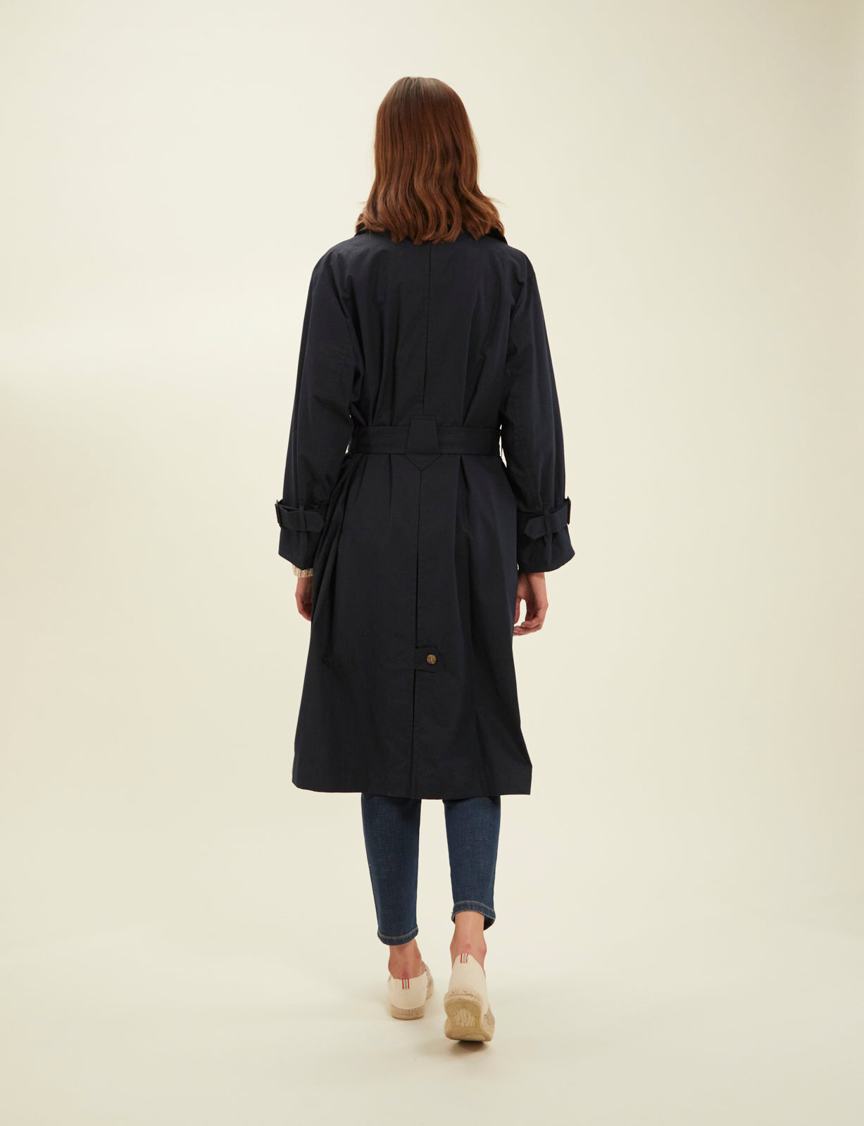 1qty RELIQUAT 150€ 100%  / Trench-coat Blake ceinturé - Blue Navy