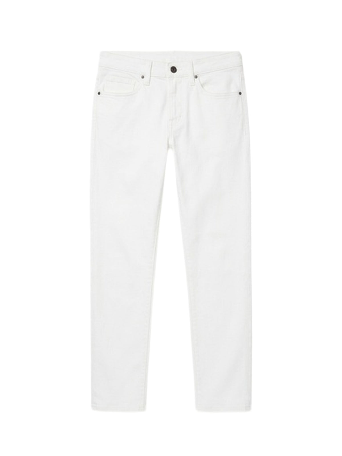 Pantalon L'Homme Slim Crop en denim - Blanc