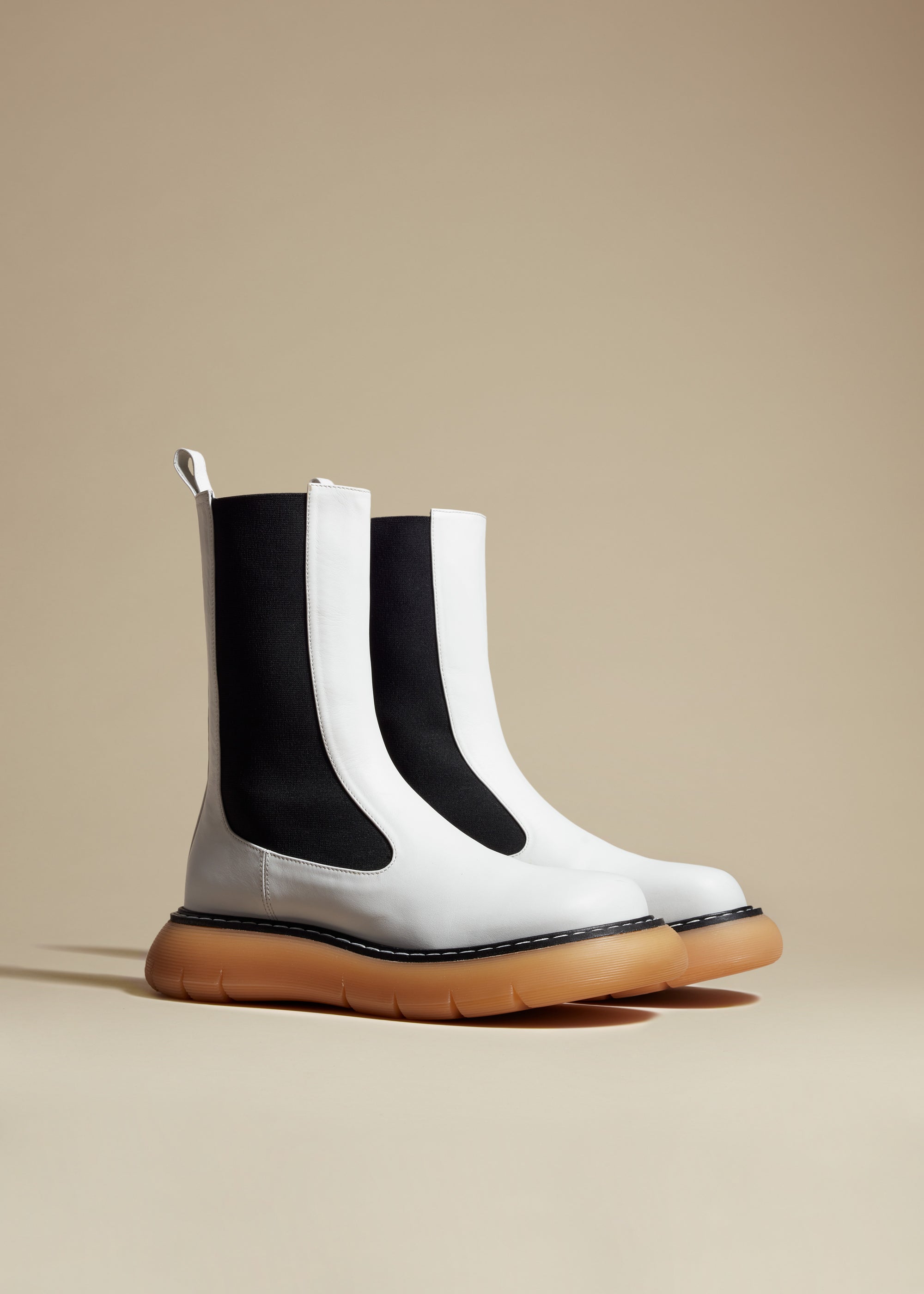 Bottes Bleecker en cuir - White