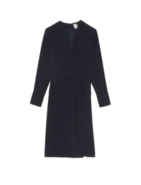 3qty RELIQUAT 90€ 0%  / Robe col V Blida - Blue Dark