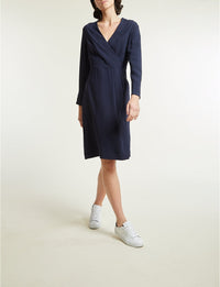 3qty RELIQUAT 90€ 0%  / Robe col V Blida - Blue Dark