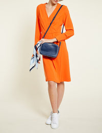 2qty RELIQUAT 90€ 0%  / Robe col V Blida - Orange