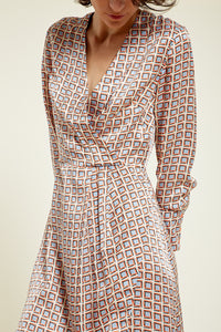 1qty RELIQUAT 170€ 0%  / Robe col v Blida en soie - Brest