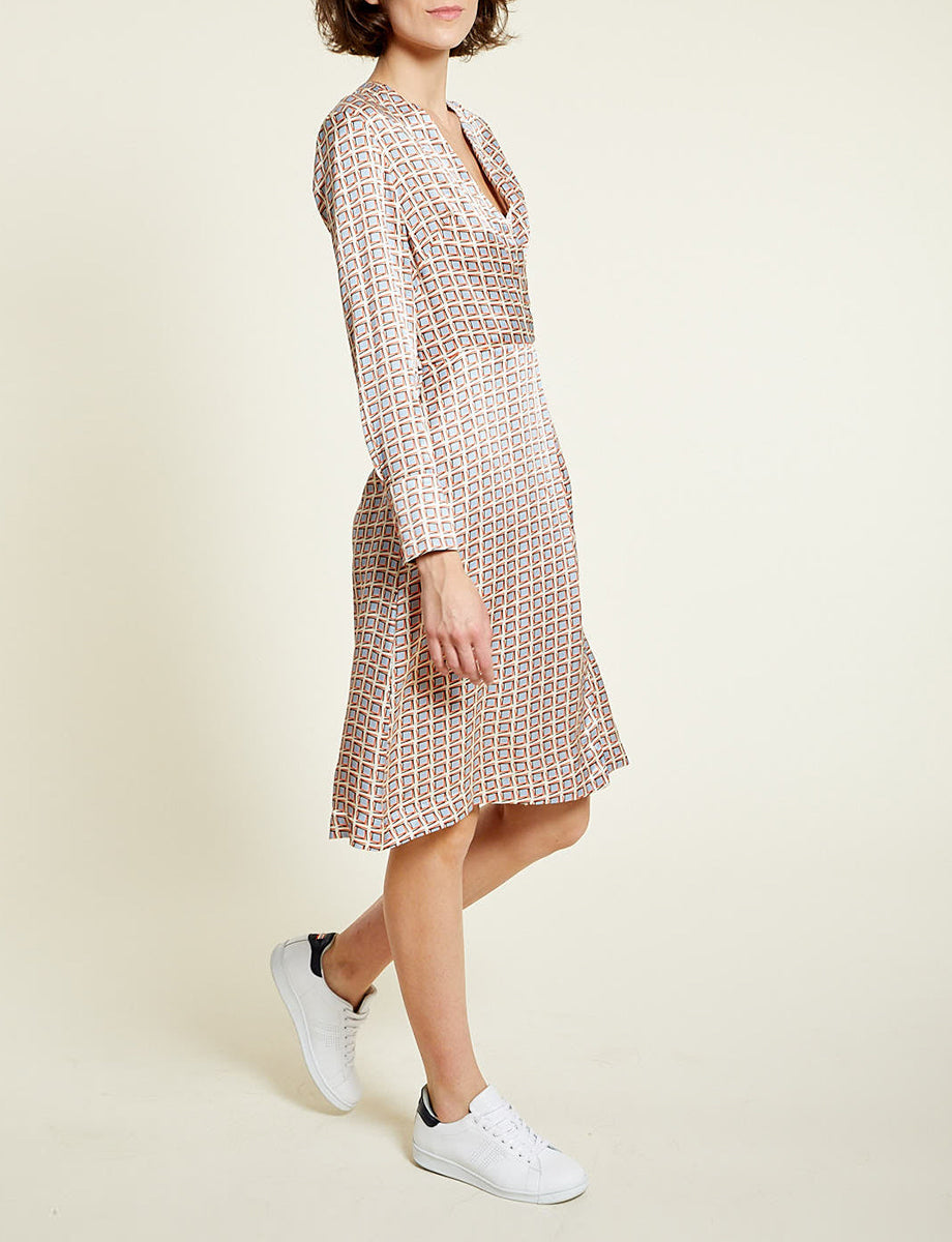 1qty RELIQUAT 170€ 0%  / Robe col v Blida en soie - Brest