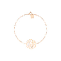 baby lace monogram bracelet