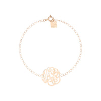 Bracelet Monograms en or rose 18 carats - Rose
