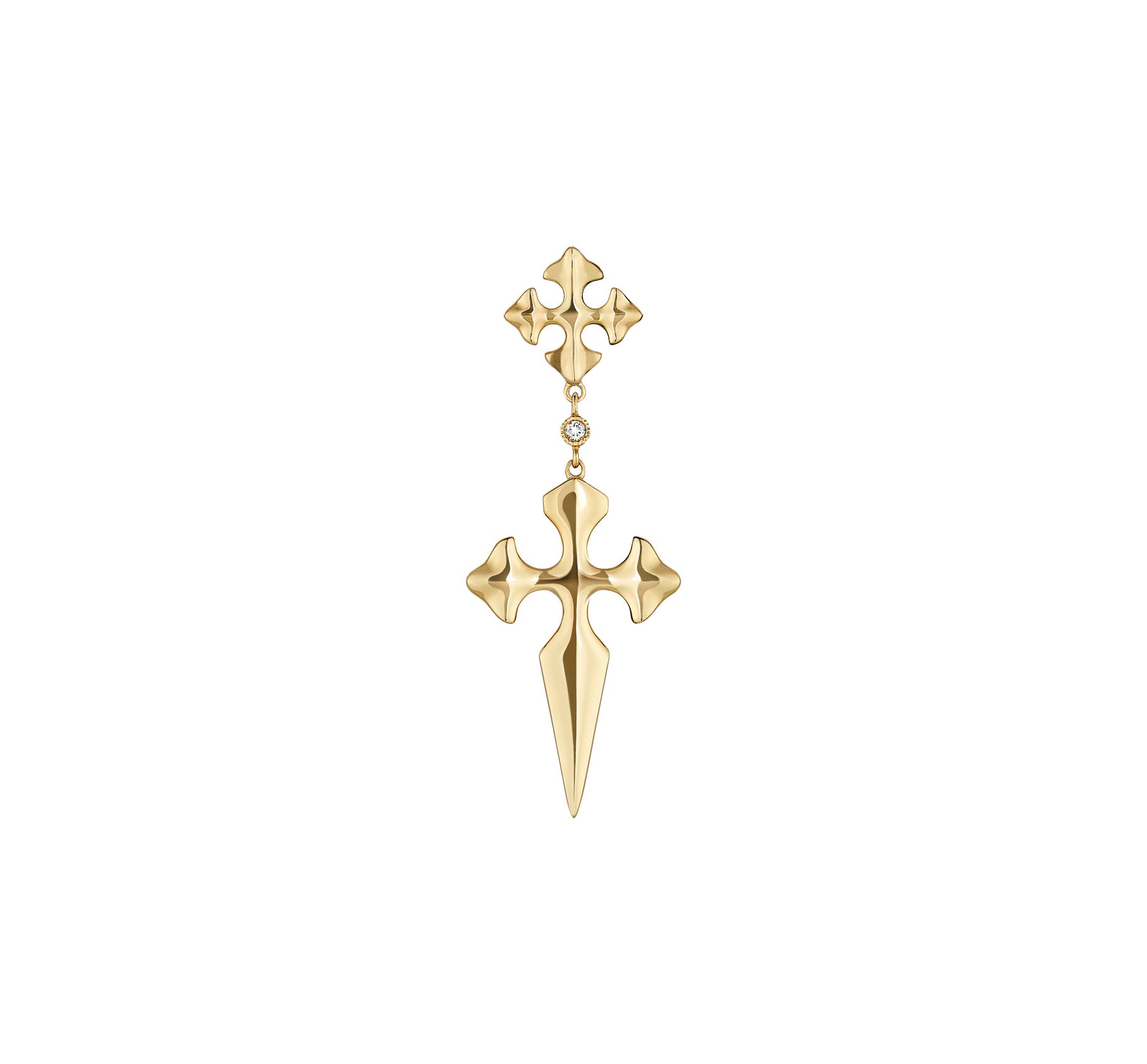 BLOOD BOUCLE D'OREILLE BOUTON GRAND MODELE