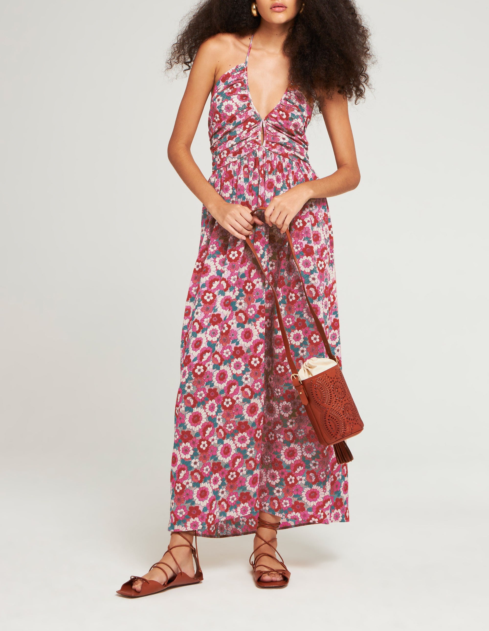 RED BLOSSOM SUNDRESS