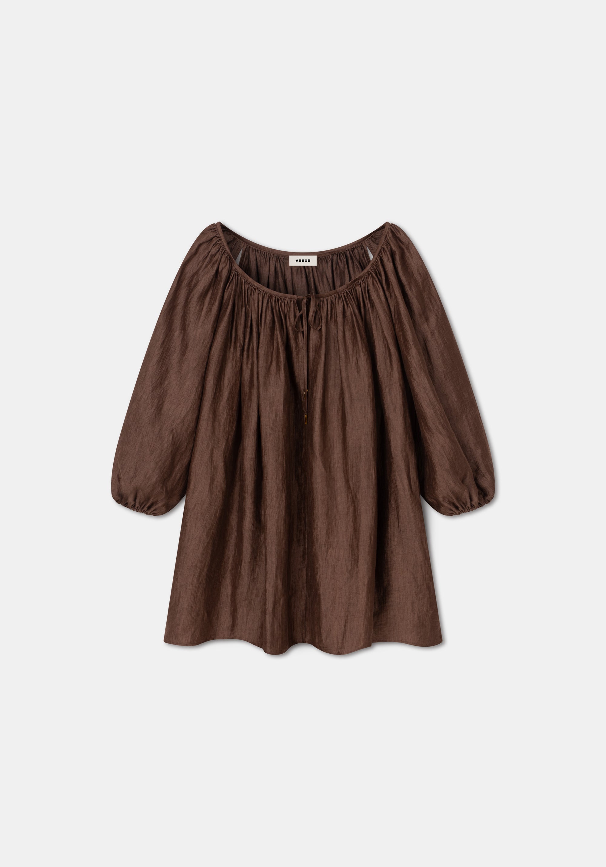 Robe courte Blossom en lin - Sienna