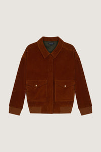 ROUILLE _ Blouson Voltaire en coton - Rouille