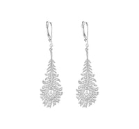 Boucles d'oreilles Blue Velvet en or blanc 18K sertie de diamants - Or blanc
