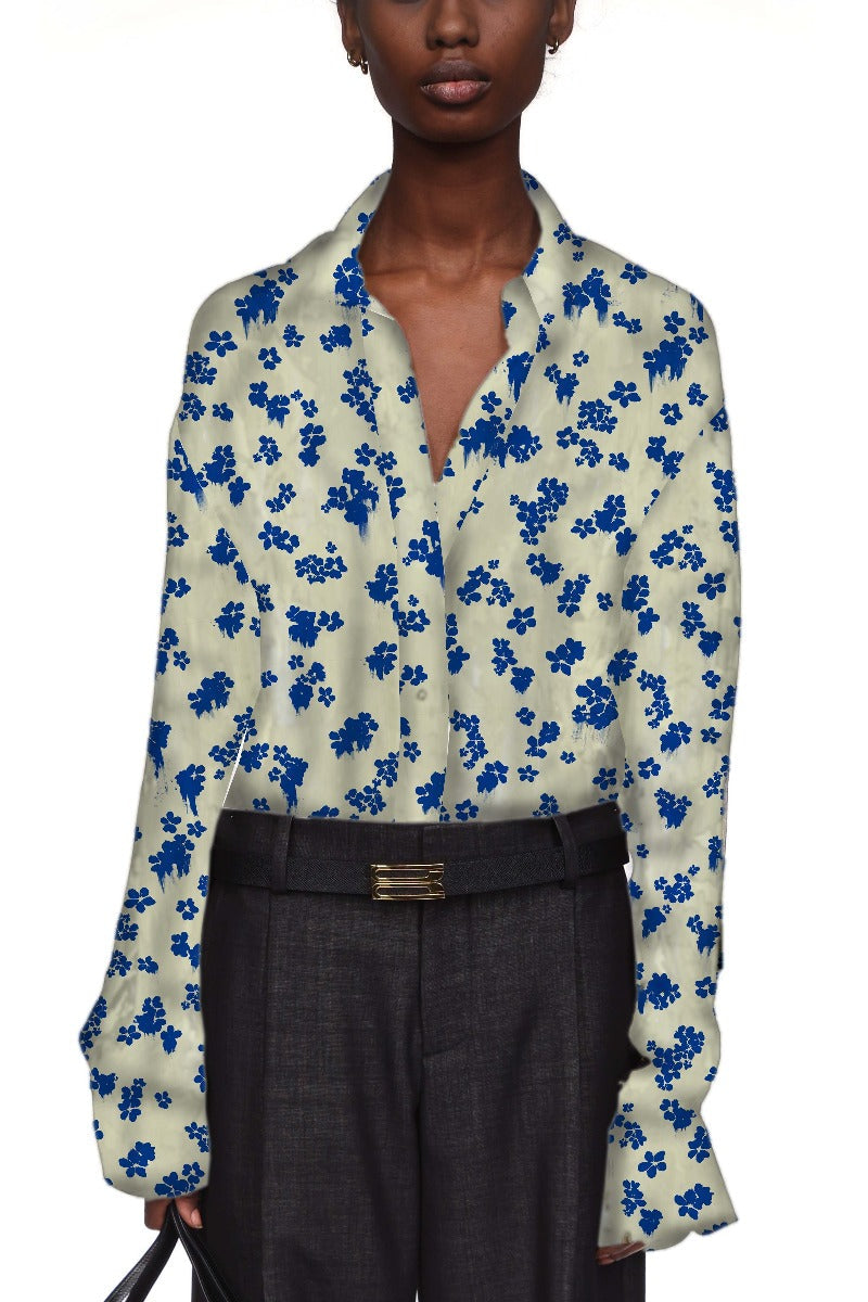 Pyjama Shirt - Cloud / Blue