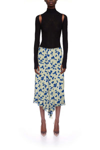 Corset Detail Skirt - Cloud / Blue