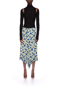 Corset Detail Skirt - Cloud / Blue