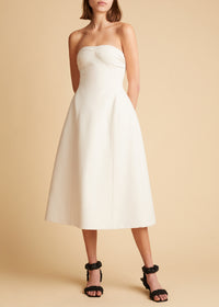 Blume dress in wool - White