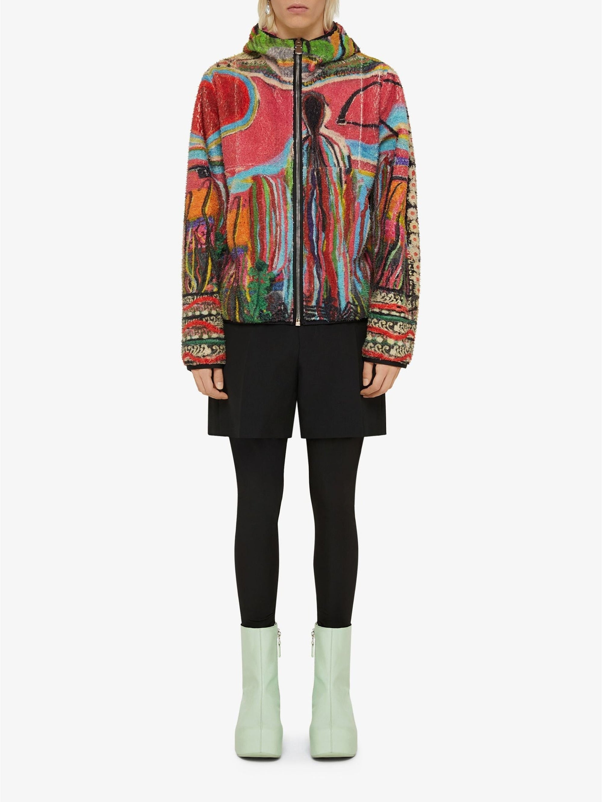 Blouson à capuche réversible - Multicouleurs