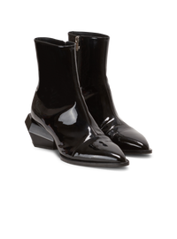 Bottines billy en cuir verni - Noir