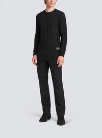 Pull jacquard diamant - Noir