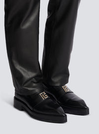 Mocassins ben en cuir lisse - Noir