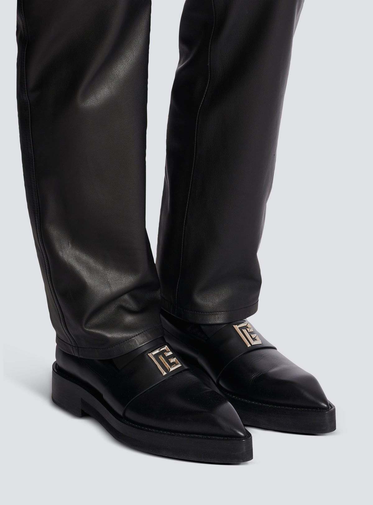 Mocassins ben en cuir lisse - Noir