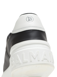 Baskets b-court en cuir imprimé - Noir & Blanc