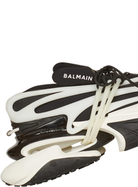 Baskets basses unicorn en néoprène et cuir - Noir & Blanc