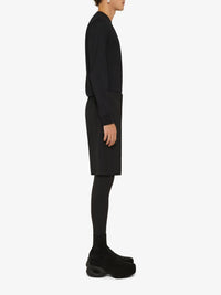 Short coupe classique en laine - Noir