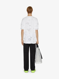 2 LAYERS OVERSIZED HOLE T-SHIRT