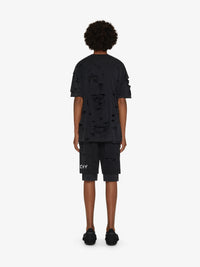 T-shirt à trou surdimensionné - Noir Fume