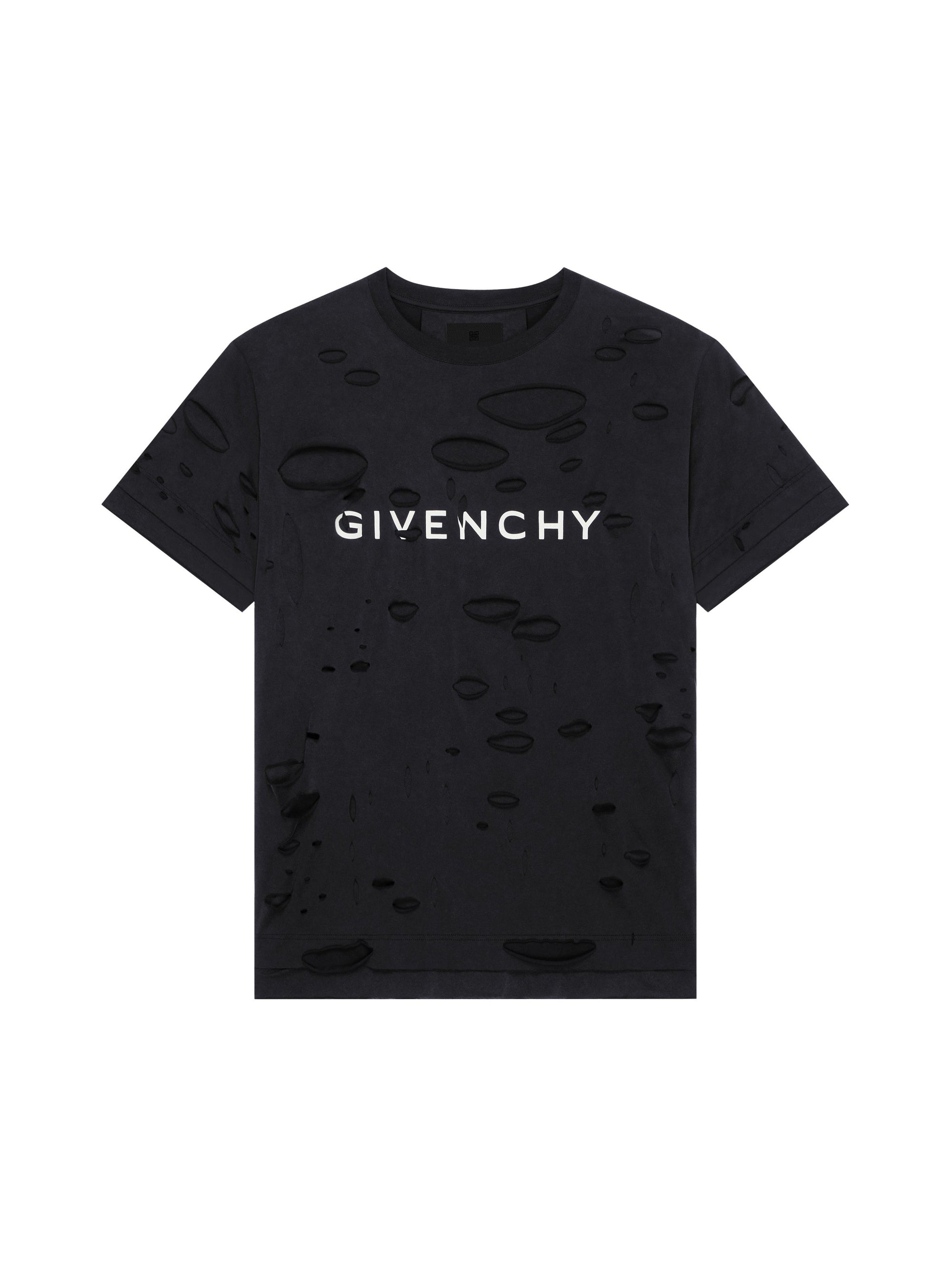 HOLES GIVENCHY PR. - BLACK GARMENT DYED