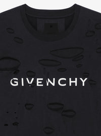 HOLES GIVENCHY PR. - BLACK GARMENT DYED