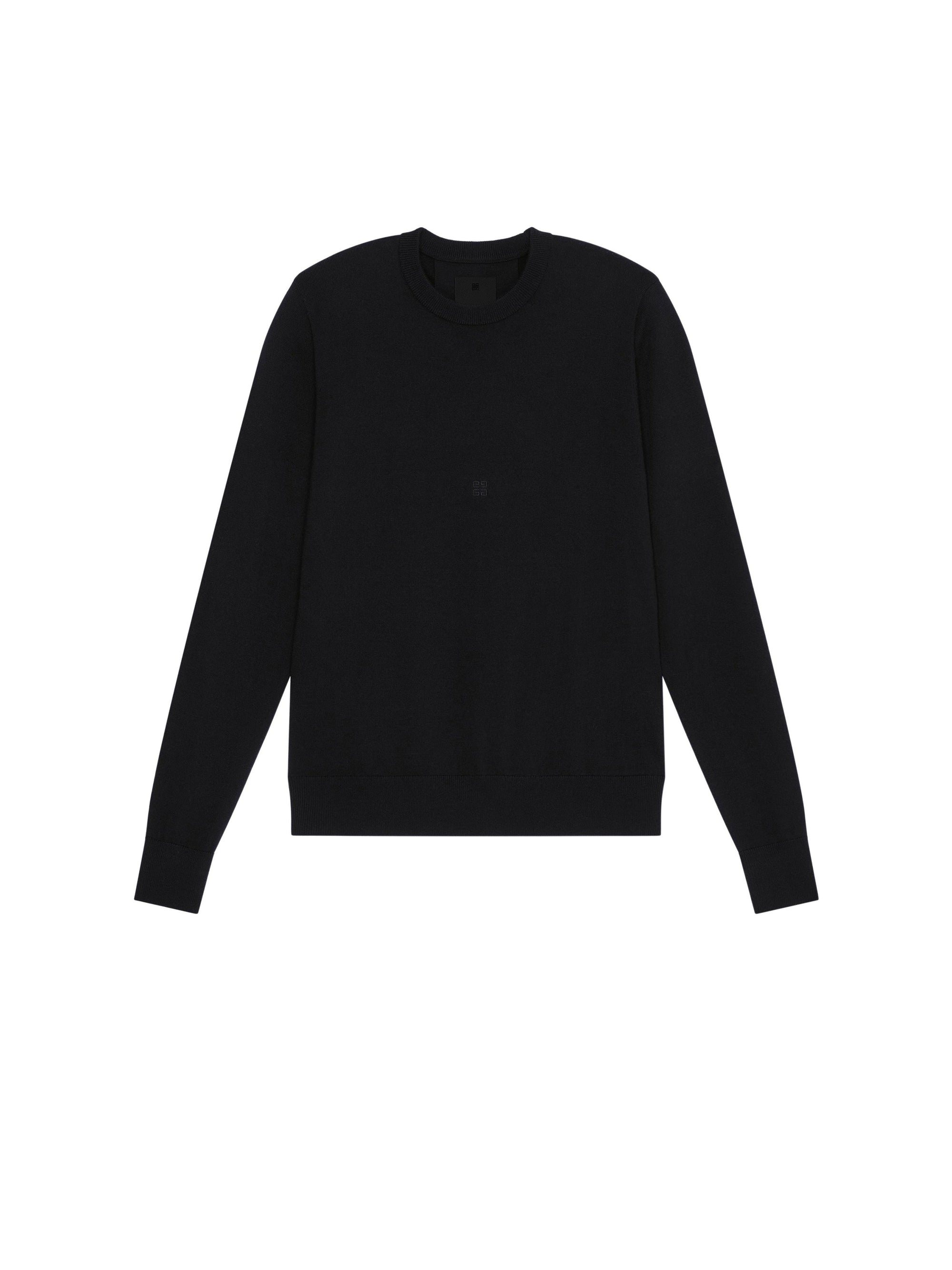 4G EMBROIDERY CREW NECK SWEATER